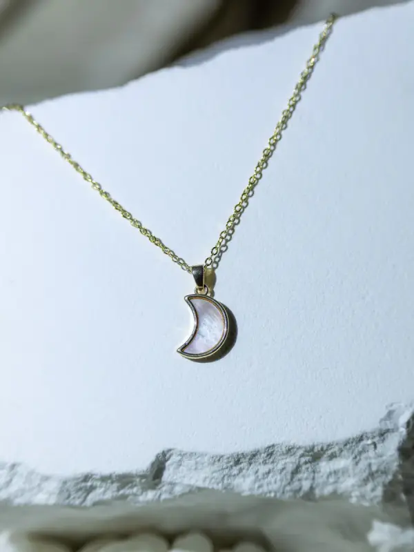 Moon Pendant Necklace